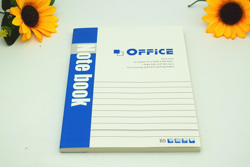 热销16K办公笔记本B5120型办公胶装记事本卡钞本文具用品销售
